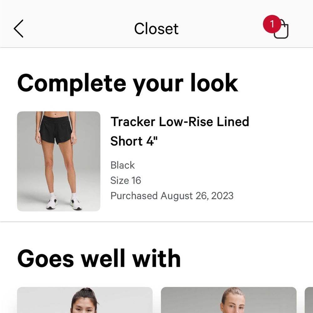 Lululemon Tracker Low Rise, Lined